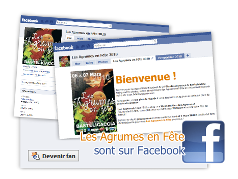 Devenez fan des Agrumes en F�te sur Facebook